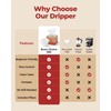 Brew Choice Pour Over Coffee Dripper with 40 Paper Filters,