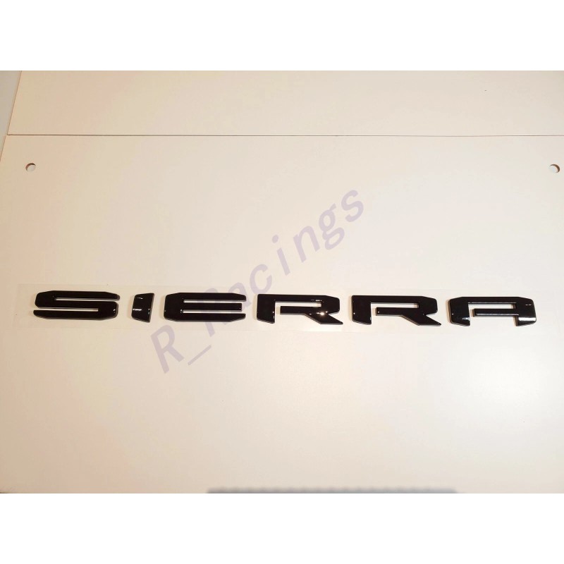 GMC 4PC Set GLOSS BLACK 2019+ GMC SIERRA SLT LETTER