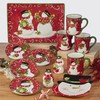Certified International Holiday Magic Snowman Rectangular Serving Platter, 14" X