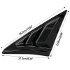 XUKEY For 16-21 Honda Civic HATCHBACK Black Side Vent Rear
