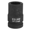 sourcing map 3/4-Inch Drive 12 Point Impact Socket 21mm Metric