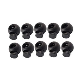 Healifty 25 Piezas Cierres De Cordón De Resorte Redondo De Plástico Tapones De Cordón Para Mochilas Equipaje Y Ropa Hebillas De Cuerda Con Bloqueo Para Camping Y Senderismo 0.74X0.59X0.59In