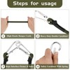 4PCS Bungee Cords with Carabiner Clips, Clips Bungee Cords, Bungee