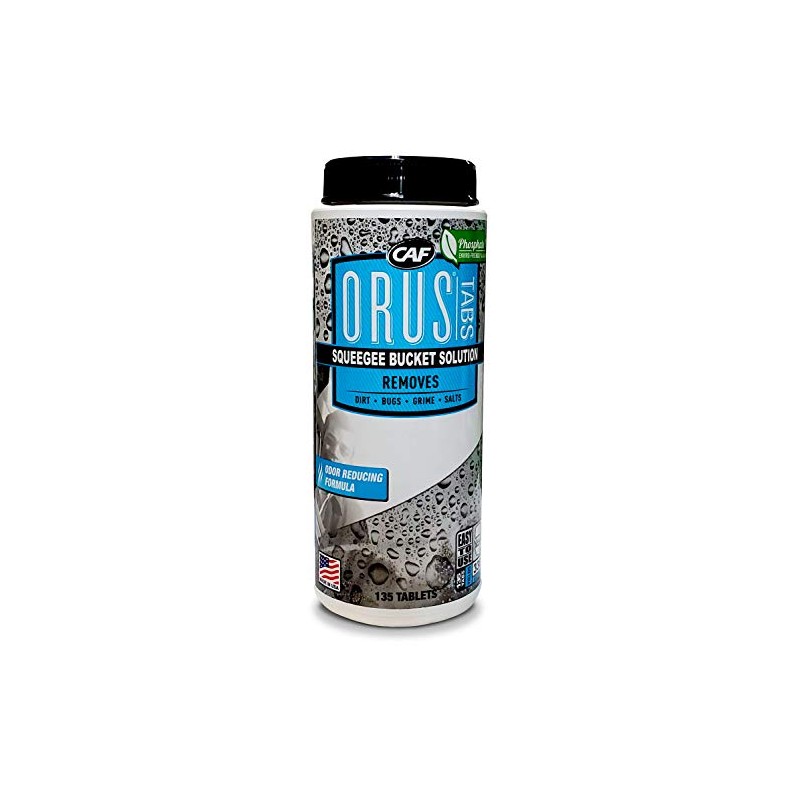 ORUS® Tabs Industrial Window Cleaning Solution, Window Wash solution, Squeegee