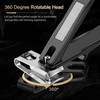 FERYES 360° Rotating Nail Clippers for Seniors, Long Handle Fingernail