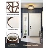 VICNIE 2 PK Flush Mount Ceiling Light Fixture, 12 Inch