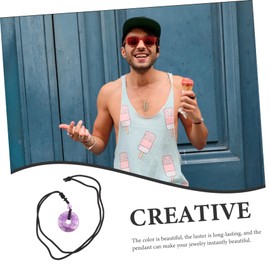 Beavorty 3pcs Stone Necklace Crystal Pendants Fashion Jewelry Perfect for Party Necklace for Men Women