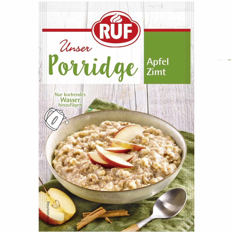 usy Bundle for Ruf Porridge Apple Cinnamon (65 g Bag)