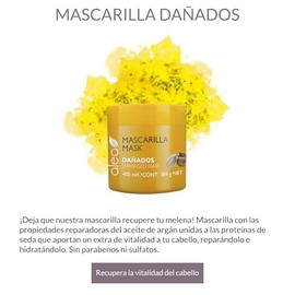 Alea Hair Mask for Damaged Hair with Argan Oil 13.5oz/400ml