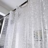 Shower Curtains Mould Proof Resistant, PEVA Waterproof Heavy Duty Bathroom