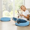YUNLUYE Meditation Floor Pillow Set of 2, Round Large Pillows