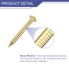 sourcing map 20 Pcs Small Tiny Nails 2.8mmx30mm(DXL) Tiny Brass