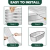 Utopia Home Galvanized Raised Garden Bed, 4x2x1 Ft Lightweight Planter