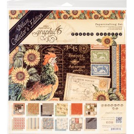 Graphic 45 - Deluxe Collector's Edition Pack French Country - Multicoloured - 33 x 33 x 0.83cm