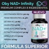 Oby NAD+ Resveratrol Potenciado – Fórmula Avanzada con 8 Ingredientes