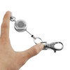 JCBIZ 1PCS Retractable Key Chain with Hook Zinc Alloy High