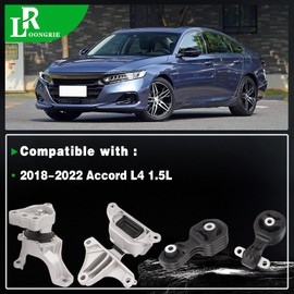 LOONGRIE Engine Motor and Transmission Mount Kit Compatible with 2018-2022 Accord 1.5L L4 Engine, Replace OE A65109 50820TVAA11 A65126 50880TVAA11 A65128 50890TVAA11 A65112 50850TVAA13 Set of 4