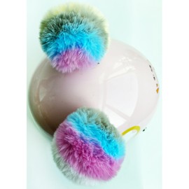 Lecherri Soft Round Balls for Helmet Decoration Helmet Accessories 2PCS for Motorcycle Bicycle Ski Helmet Reusable Design(Helmet Not Included)