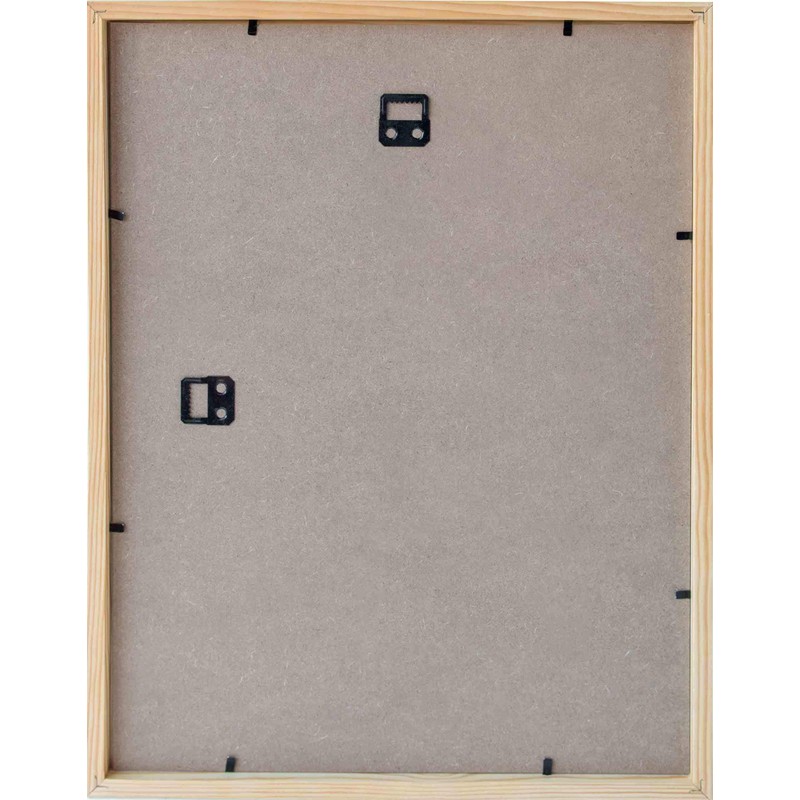 Nielsen Accent Wood Black Frame A4 - Natural Glass