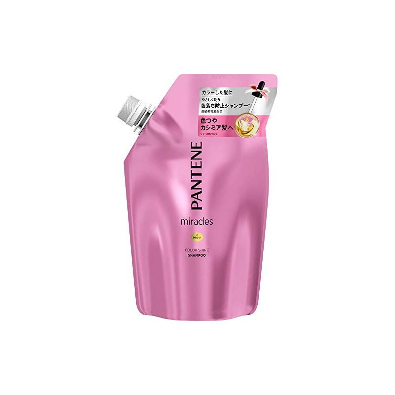 Pantene Miracles Color Shine Shampoo, Refill, 2-Piece Set, 14.5 fl