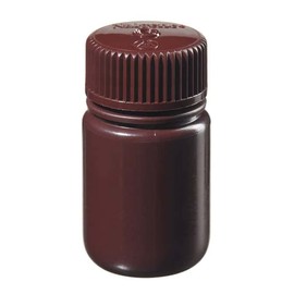 Nalgene 2106-0004 Amber Bottle, Wide-Mouth, HDPE, 125mL (Pack of 12)