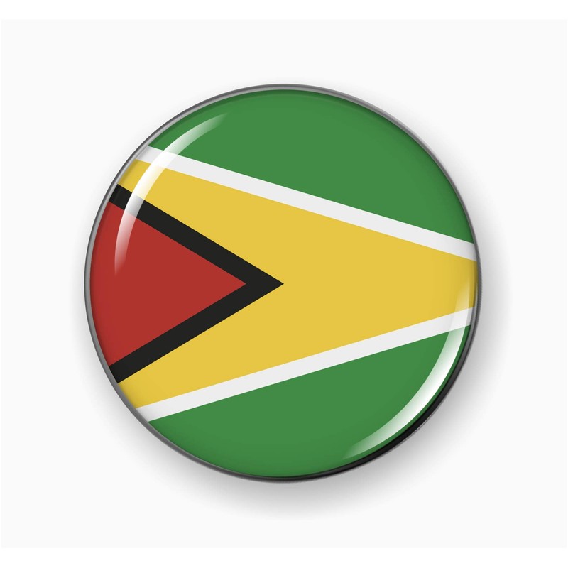 Flag of Guyana | 3D Domed CAR Emblem Badge Sticker