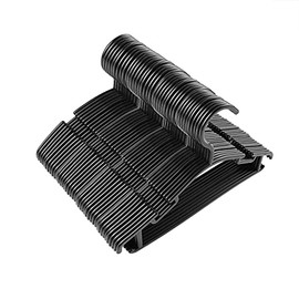 Kids Hangers Baby Hangers for Clothes Plastic Black Infant Hangers Bulk Toddler Hangers for Nursery Child Children Hangers for Closet Clothes Hangers (Black, 60pack)