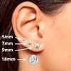 Freshwater Cultured Pearl Earrings Stud AA Graded 9mm White Stud
