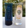 2 New Corralejo Tequila Tall Shot Glasses 3 oz Silver