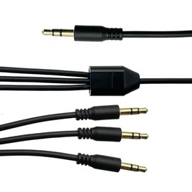 Seadream 3.5mm Stereo Plug/Male to 3 Male Y Splitter Audio Cable（ Connect Three Sets of Speakers to a Smartphone/Tablet/Notebook） (3.5mm Stereo Male to 3 Male) (1.64FT)