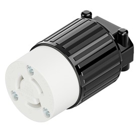Nema L5-15R 15 Amp 125V 2 Pole 3 Wire Industrial Grade Locking Female Connector, Industrial Twist Lock L5-15 15-AMP AC Power Connector. LK-7311