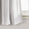 Lush Decor Linen Button Window Curtain Panel, Single, 15.8" W