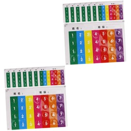 SUPVOX 16 Pcs Pan Flute Note Stickers Pan Flute Stickers Pan Flute Note Labels Percussion Training Accessories Tabs Instruments Pan Flute Parts for Beginner Glider Component Flat