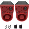 Comboss Solar Outdoor Motion Sensor Alarm, 129dB Dog Barking &