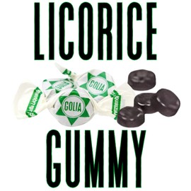 GOLIA Italian Licorice Candy - Italian Black Licorice Gummies - Italian Candy Individually Wrapped (5.64 oz | 160 g) Pack of 4