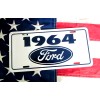 1964 Ford license Plate tag Falcon Fairlane Mustang gt Thunderbird