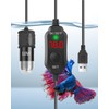 AquaMiracle Adjustable 10W Betta Heater Small Aquarium Heater Submersible Fish