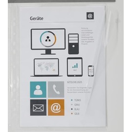 10 Document Wallets Open Sides with Filing Edge and Side Cover