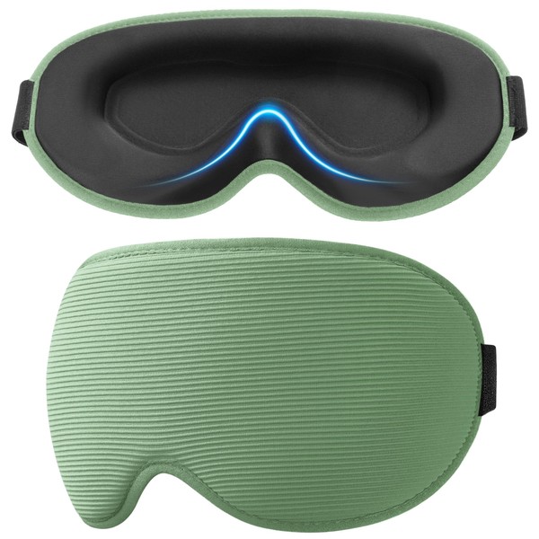 Gritin Sleeping Mask for Side Sleepers, Upgrade 3D Eye Sockets