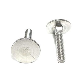 (10) 1/4-20x1-1/4 Stainless Steel Elevator Bolt Square Neck (7/8 Diameter Head) 18-8