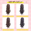 YXO Women's Ponytail Wig, Curly Clip-On, Inner Curler, Extension, Point