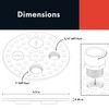 Generic 6-1/2 Inch Plastic Floor Drain Cover with Drain Ports,