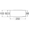 SANEI [Flexible Drain Joint for Toilet] Length 9.8 inches (250