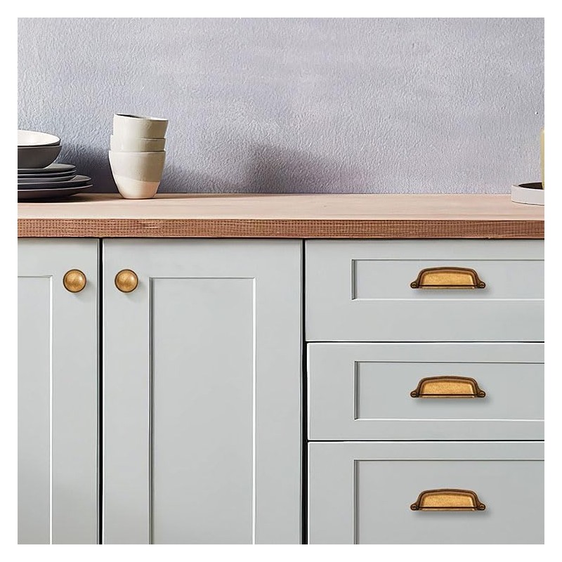 CABDM 2 Pack 1-1/4 inch Kitchen Cabinet Knobs Drawer Knobs