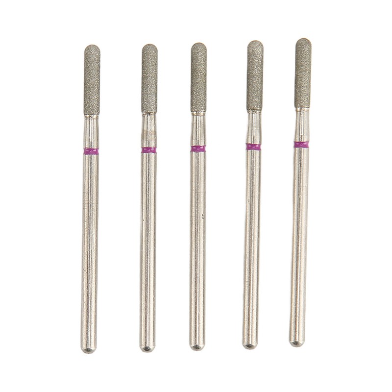 50Pcs Nail Drill Bits Emery Rotatable High Strength Replacement Nail