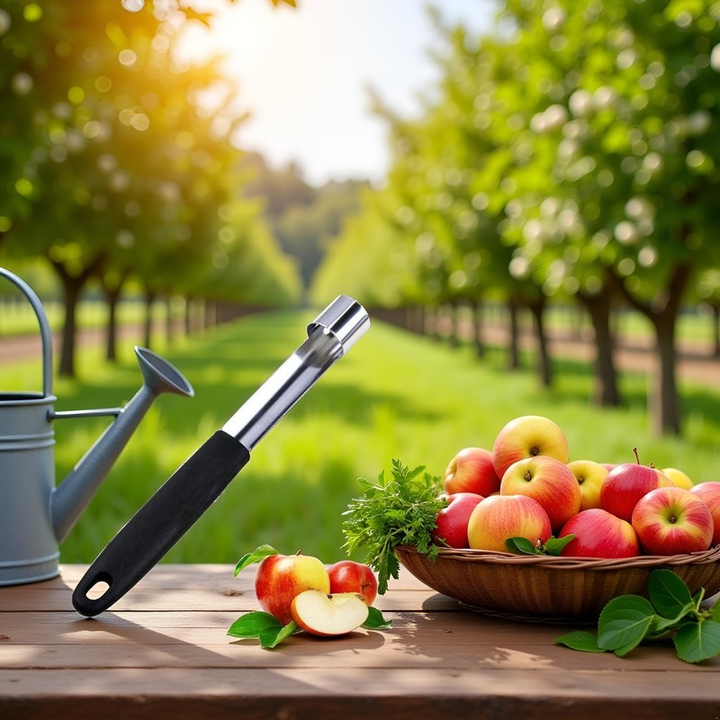 1Pc Black Stainless Steel Core Seed Remover Fruit Apple Pear