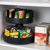 Mind Reader 2-Tier Snack Carousel, Countertop Organizer, Snack Tray, Breakroom,