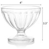 Lawei 12 Pack Acrylic Ice Cream Bowls - 8 Oz