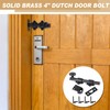Tandefio 2 Pcs Dutch Door Bolt 4 Inch Heavy Duty