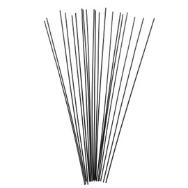 ECSiNG Pack of 20 0.4 mm Hearing Amplifier Cleaning Needle Useful Cleaning Tool for Hearing Aids Plastic Hearing Aids Cleaning Tubes Accessories Black